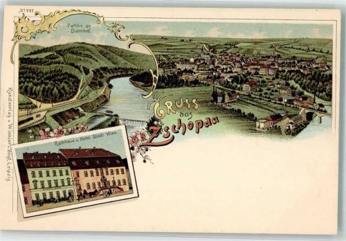 Zschopau Rathaus Hotel Stadt Wien Am Bahnhof