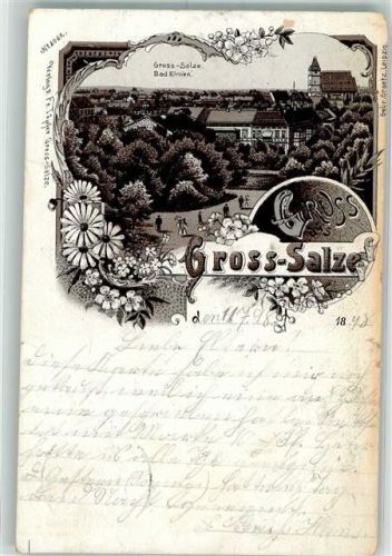 Gross Salze 1898 Bad Elmen