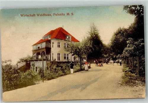 Pulsnitz 1916 Gasthaus Waldhaus