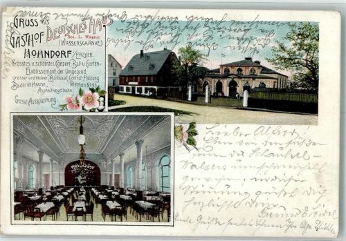 Hohndorf Gasthaus Deutsches Haus Speisesaal