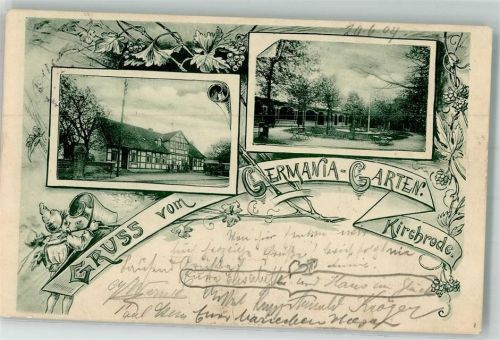 Kirchrode 1904 Gasthaus Germania-Garten Zwerg