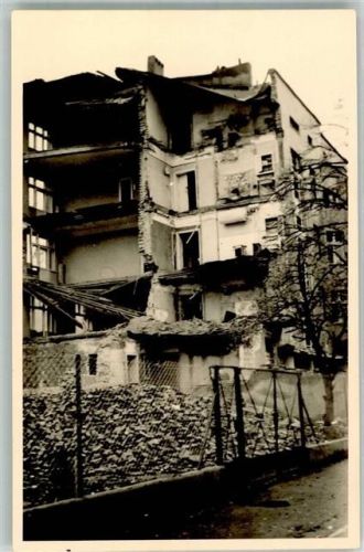 Litzmannstadt Wohnhaus Trümmer Bombe Kriegsschäden Ort handschriftlich