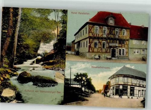 Güntersberge 1913 Selkefall Hotel Ratskeller Neustadtstraße