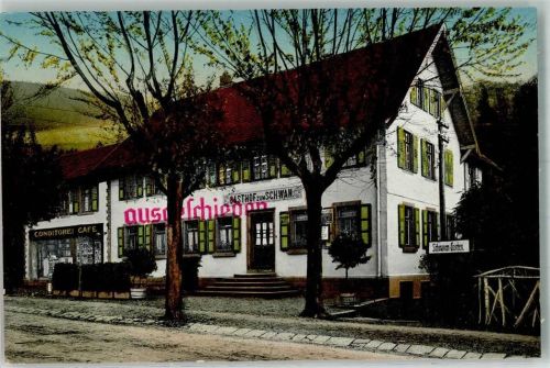Bad Peterstal Gasthaus zum Schwan Conditorei-Cafe Foto AK