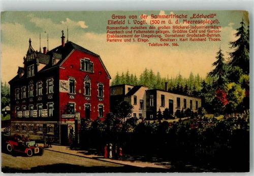 08236 O9703 Ellefeld Lithographie Etablissement Edelweiß