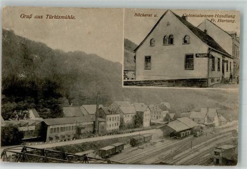 Türkismühle Türkismühle Bahnanlage Bäckerei-Colonialwaren Hartung