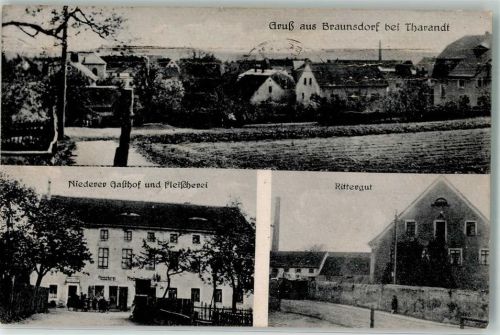 Tharandt Posthilfstelle Braunsdorf Rittergut Niederer Gasthof