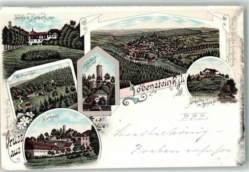 Lobenstein Schloßbergturm Kurhaus Almhütte Kurpark