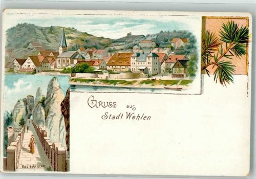 Wehlen Stadt Basteibrücke
