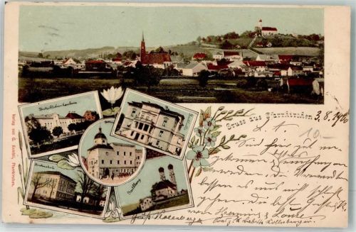 Pfarrkirchen 1900 Distriktskrankenhaus Knabenschule Bachlvilla