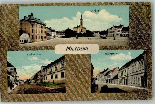 Milevsko 1913 Marktplatz Straße Klasterni Ulica