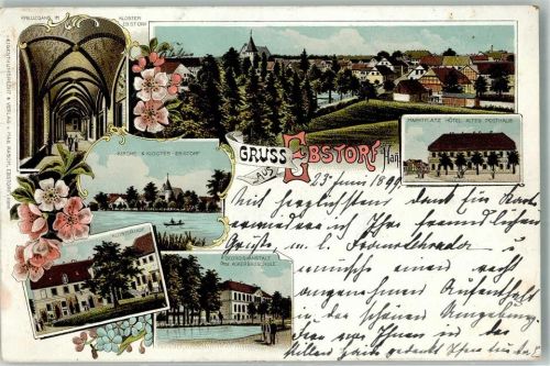 Ebstorf 1899 Kloster Erbstorf Kreuzgang Marktplatz Hotel Altes Posthaus Klosterhof