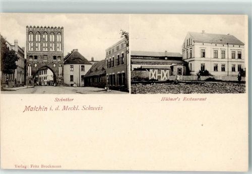 17139 O2040 Malchin - Steintor Gasthaus Hübner