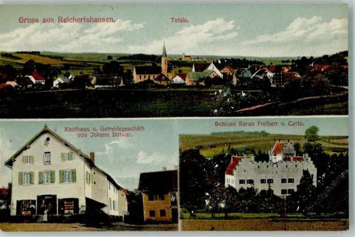 Reichertshausen 1913 Schloß Baron Freiherr von Cetto Kaufhaus Dittwar