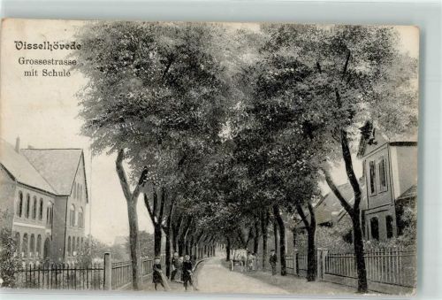 Visselhövede 1909 Große Straße Schulhaus