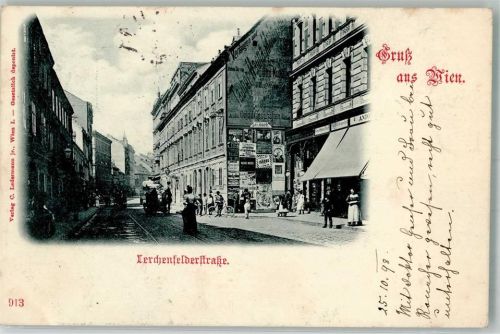 Wien 1898 Lerchenfelderstraße Fahrrad