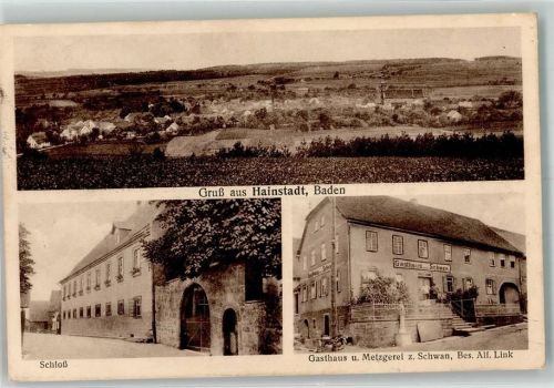 Hainstadt Schloss Gasthaus u. Metzgerei zum Schwan