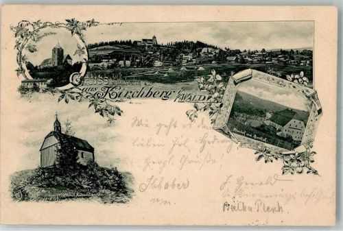 Kirchberg i. Wald 1898 Pfarrkirche St. Godehard Amthof Kapelle