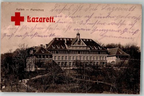 Aalen 1915 Parkschule-Lazarett Rotes Kreuz