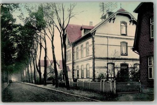 Ahrensburg 1916 Bahnpost Zug 56 7.4.16 Hamburger Straße m. Kaiserl. Postamt Oldtimer