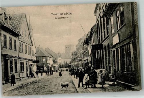 Oebisfelde 1917 Langestraße Kinder Hund