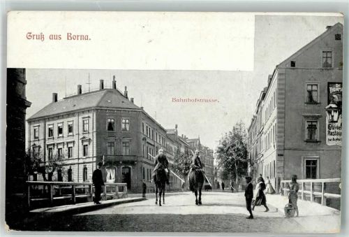 Borna Bahnhofstraße Soldaten Kavallerie