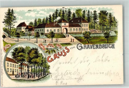 Gravenbruch 1897 Gasthaus Gravenbruch Gartenwirtschaft