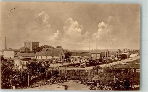 Stepenitz Am Kanal Hafen Segelschiffe