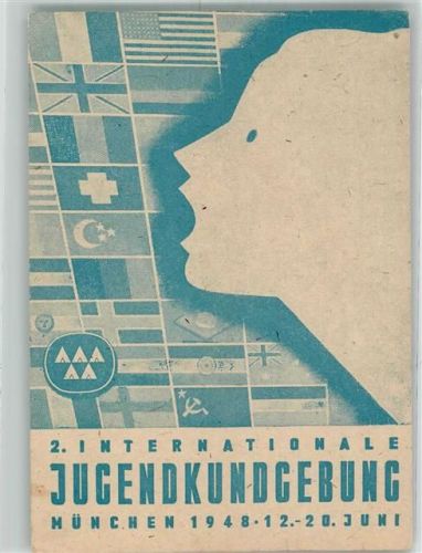 München 1948 2. Internationale Jugendkundgebung Spendenkarte