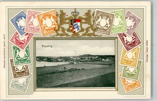 Weßling Briefmarken-AK Wessling Verlag Ottmar Zieher-München