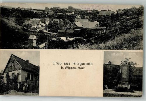 Ritzgerode Kriegerdenkmal Landpost Ritzgerode über Wippra Land