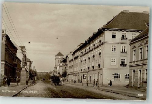 Gumbinnen Königstrasse Litfaßsäule