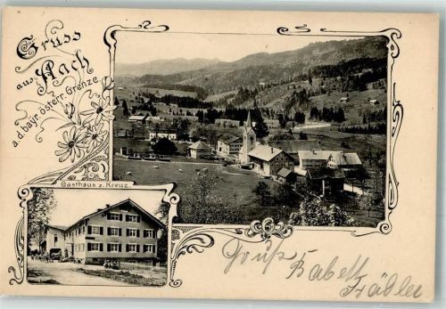 87534 W8974 Aach i Allgäu 1917 - Gasthaus z. Kreuz