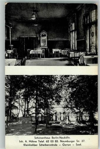 Neukölln Gasthaus Schützenhaus Berlin-Neukölln Saal Garten