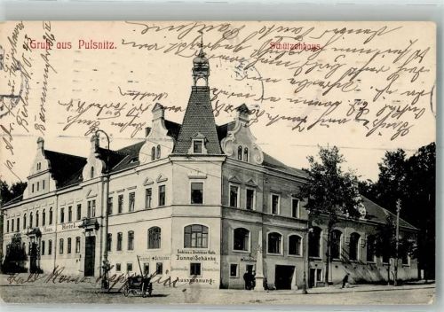 Pulsnitz 1909 Gasthaus Schützenhaus Tunnel-Schänke