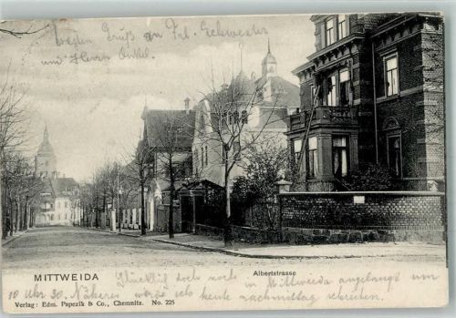 Mittweida 1903 Albertstraße Villen