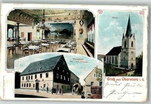 Oberwiera 1911 Gasthaus Arno Heitzsch Kirche