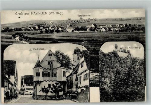 Hayingen Marktstrasse Ruine Maisenburg