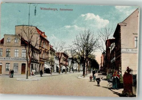 19322 O2900 Wittenberge , Prignitz Gebrauchsspuren Bahnstraße Schuhmacherei Krüsch