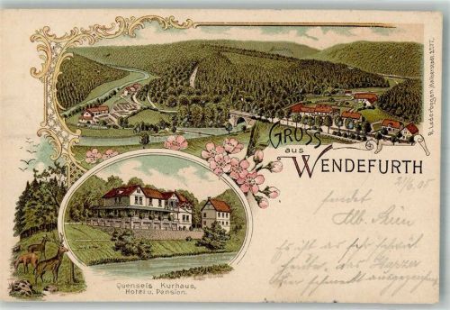 Wendefurth 1905 Kurhaus-Hotel Quensel Wildlichtung