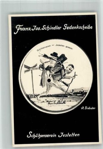 Jestetten Schützenverein Jestetten Franz Jos. Schindler Gedenkscheibe von W. Giebeler
