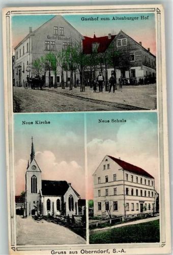 Oberndorf Gasthaus zum Altenburger Hof Neue Kirche Neue Schule