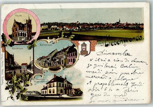Bad Liebenwerda 1901 Villa Ida Mittelstraße Krankenhaus Breitestraße