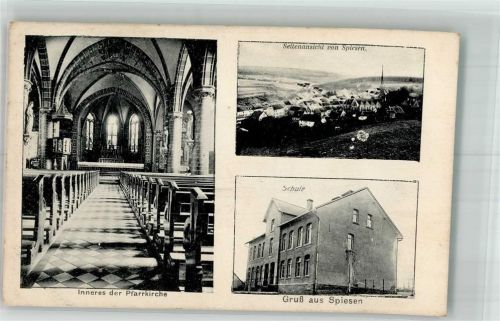 Spiesen Pfarrkirche Innenansicht Schulhaus
