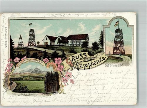Kraftsdorf 1898 Gasthaus Käseschenke Aussichtsturm