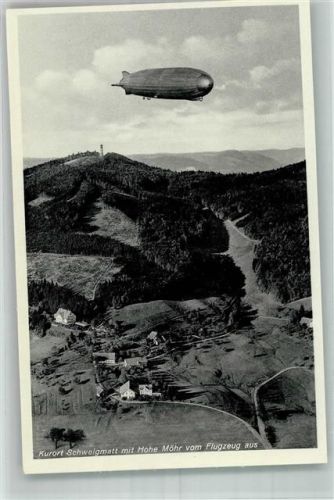 Schweigmatt Fliegeraufnahme Zeppelin über der Hohen Möhr