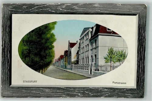 Staßfurt 1910 Parkstrasse Villen Passepartout