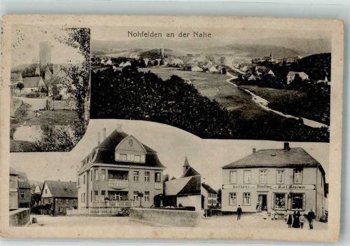 Nohfelden 1918 Gasthaus-Handlung Karl Amerer Burgfried