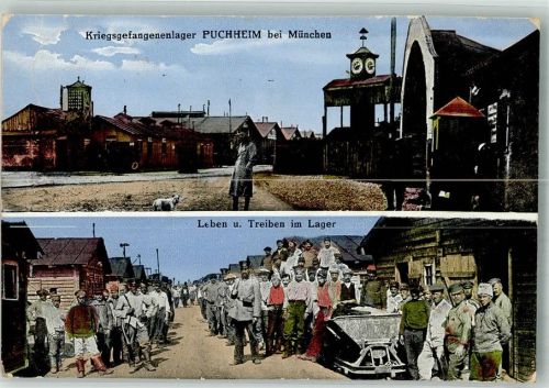 Puchheim 1917 Kriegsgefangenenlager Puchheim Lager Kriegsgefangene Baracken