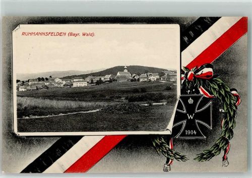 Ruhmannsfelden Eiserne Kreuz 1914 Lorbeerkranz Ruhmannsfelden